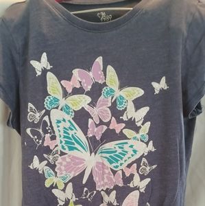 est. 1989 Place Girls Butterfly T-shirt size L (10/12)